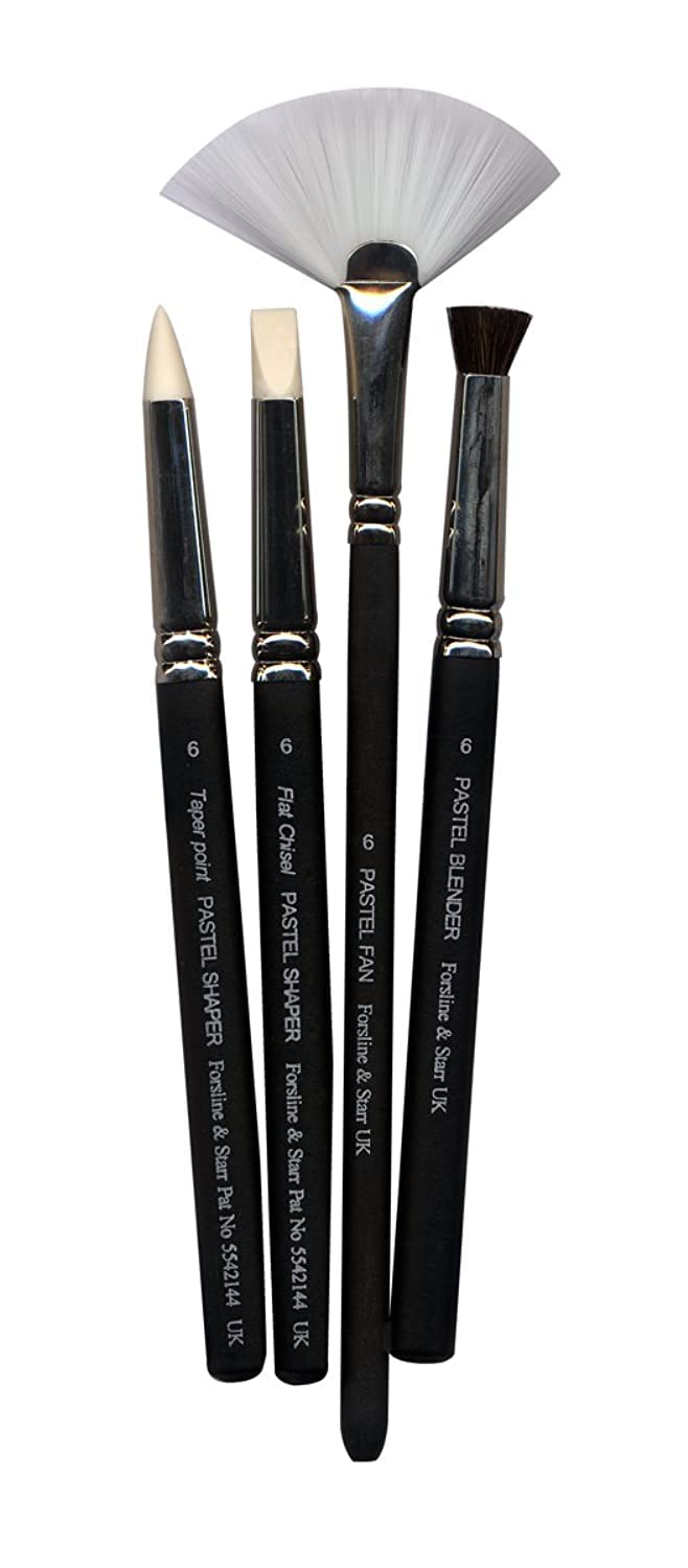 Colour Shaper Soft Ivory Tip Pastel Blending Set - Wallet of 4 (Size 6) - Image 1
